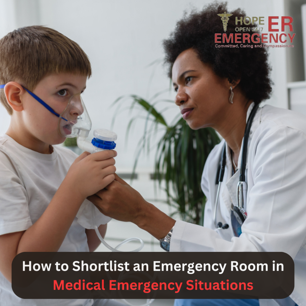 How to Shortlist an Emergency Room in Medical Emergency Situations